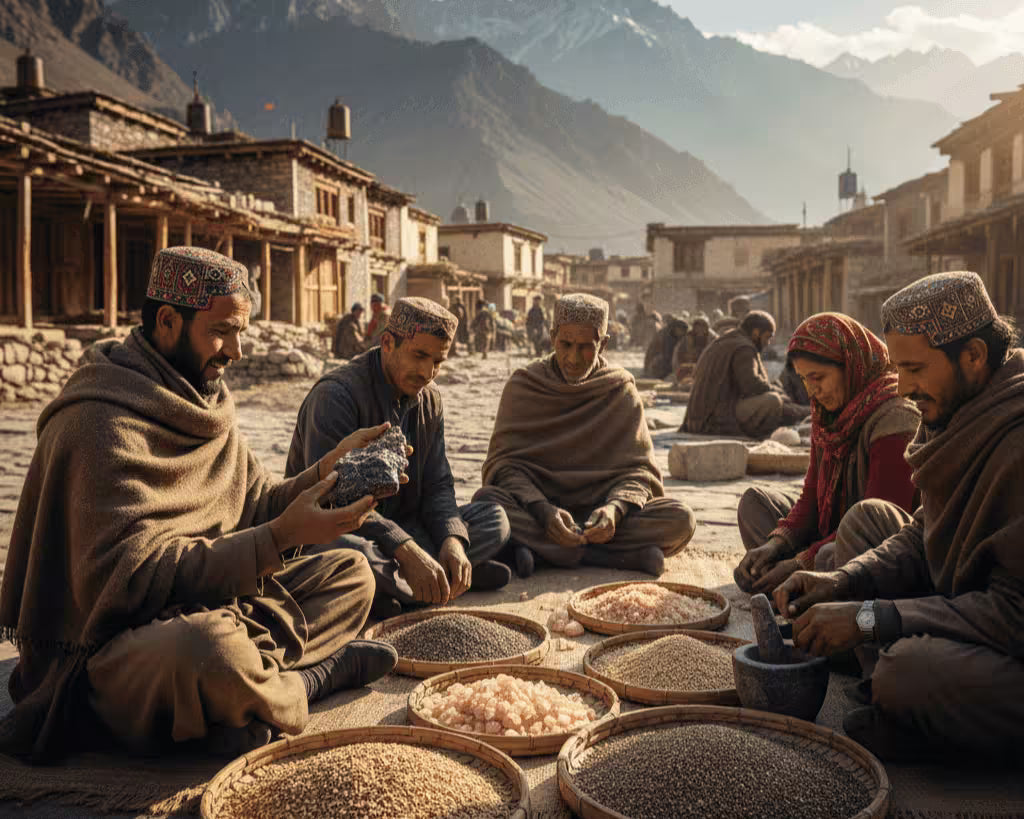 Residents of Gilgit-Baltistan, Pakistan, are preparing authentic Himalayan superfoods, sourced directly by Himalayan Elixirs, Australia's trusted superfood retailer.